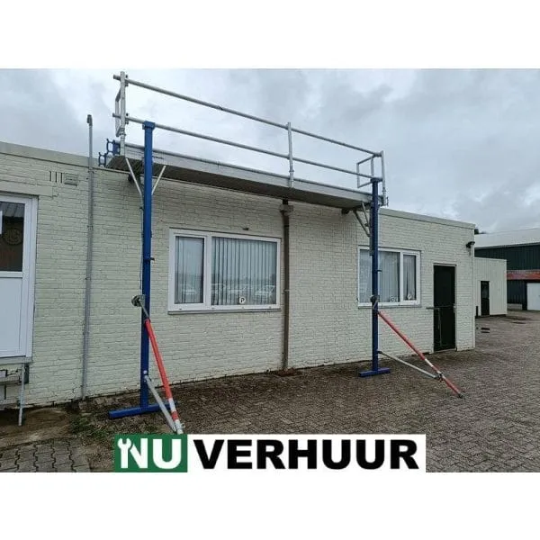 Gevelsteiger opgebouwd