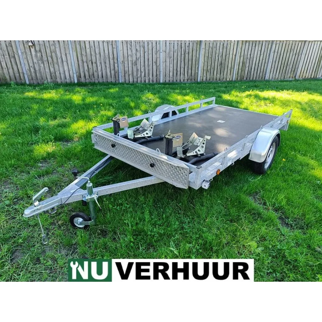 Motor of quat aanhanger rijplaten ophanging.