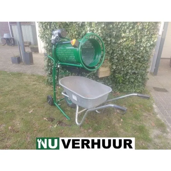 Rolzeef grondzeef met kruiwagen